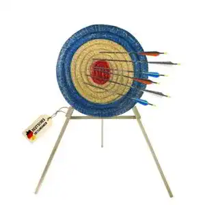 Zielscheibe BSW – Runde Strohscheibe Deluxe – Ø 80 cm für Bogenschießen