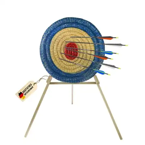 Zielscheibe BSW – Runde Strohscheibe Deluxe – Ø 80 cm für Bogenschießen