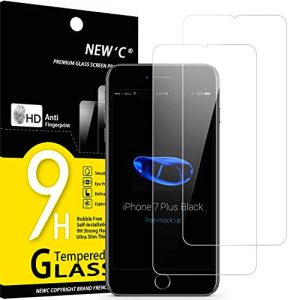Panzerglas für iPhone 7 Plus und iPhone 8 Plus – 2 Stück von New’c