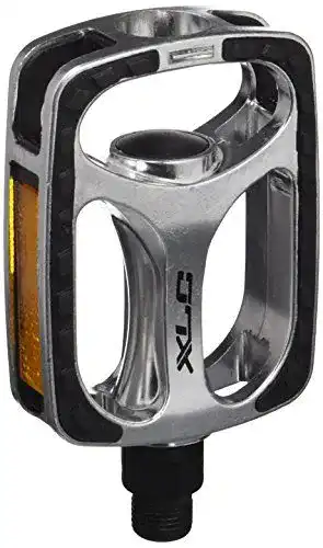 Klapppedale XLC City-/Comfort-Pedal PD-C03 in Silber und Schwarz