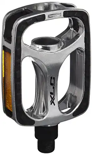 Klapppedale XLC City-/Comfort-Pedal PD-C03 in Silber und Schwarz