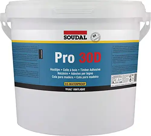 Holzleim Soudal Pro 30D, Wasserfester Dispersionskleber 5kg
