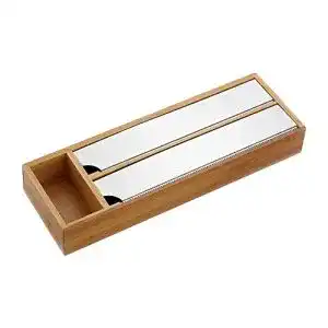 Folienspender Kesper aus Bambus und Metall