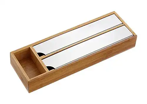 Folienspender Kesper aus Bambus und Metall