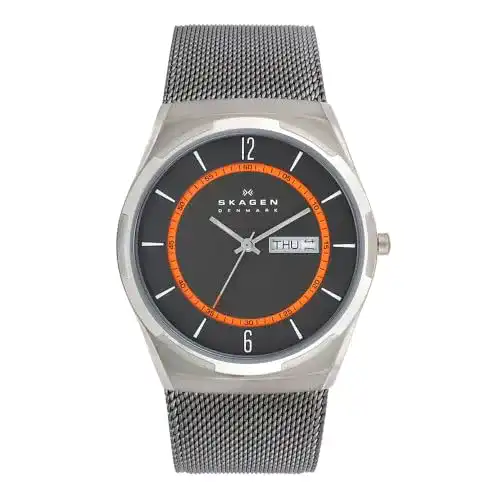 Skagen Herrenuhr Melbye Titanium mit Dreizeiger und Datumsfunktion