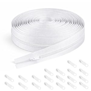 Endlos Reißverschluss Alahugyef mit Zipper 10m x 2,5cm