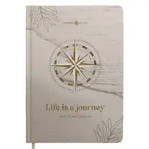 Reisetagebuch Lebenskompass Journey A5 für 50 Erinnerungen
