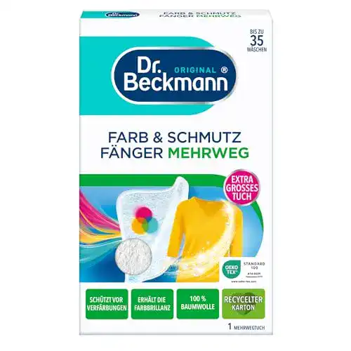 Farbfangtuch von Dr. Beckmann für Farb- und Schmutzschutz im Wäschewaschen