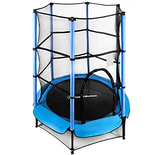 Kindertrampolin Hypermotion Bodentrampolin 140 cm für drinnen und draußen