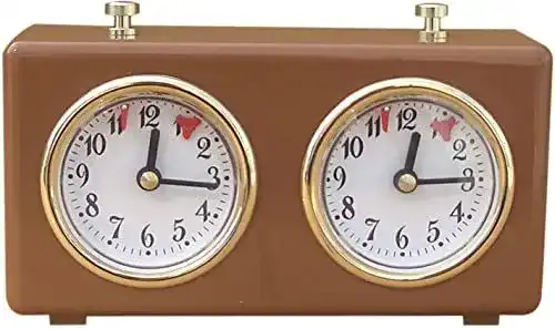 Schachuhr Bekasa Timer Mechanisch, Holz, Professionelle Wettkampf-Uhr