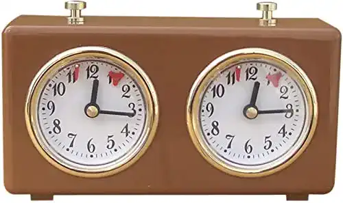 Schachuhr Bekasa Timer Mechanisch, Holz, Professionelle Wettkampf-Uhr