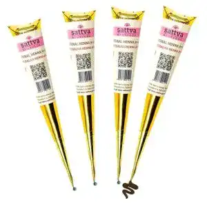 Henna Tattoo Farbe von Sattva Ayurveda – Natürliche braune Henna Farbe