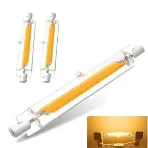 R7S LED 78mm 10W dimmbar warmweiß 3000K Lampen im 2er Pack