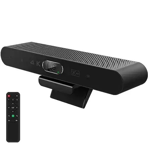 Raybit 4K Webcam mit Lautsprecher und Mikrofon für Videokonferenzen