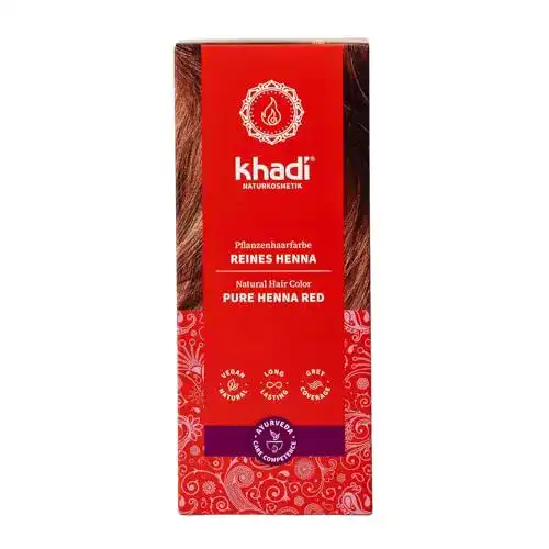 Henna Haarfarbe von Khadi – Reines Henna Pflanzenhaarfarbe