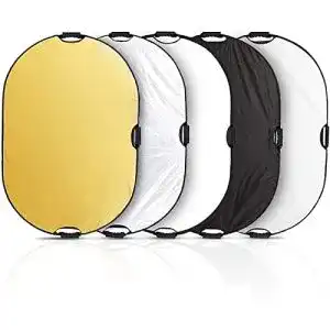 Selens 5-in-1 Faltreflektor 60×90 cm oval für Fotografie