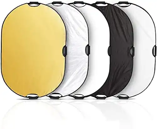 Selens 5-in-1 Faltreflektor 60×90 cm oval für Fotografie