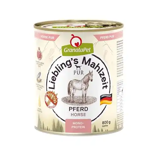 Hundefutter GranataPet Liebling’s Mahlzeit Pferd PUR 6 x 400g