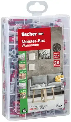 Dübelbox fischer Meister-Box DuoPower mit 132 Dübeln