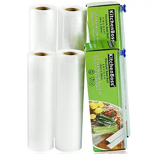 Vakuumierbeutel KitchenBoss Lebensmittel mit Cutter-Box – 4 Rollen