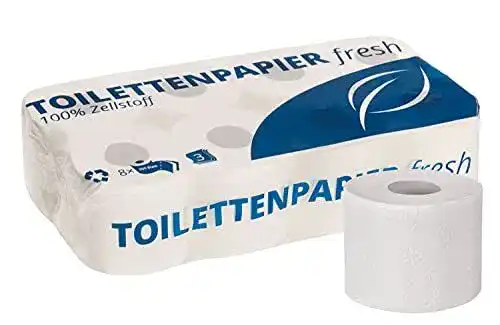 Toilettenpapier 3-lagig von Herrmann im Vorteilspack mit 72 Rollen