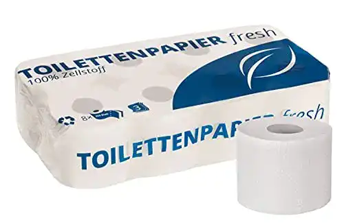 Toilettenpapier 3-lagig von Herrmann im Vorteilspack mit 72 Rollen