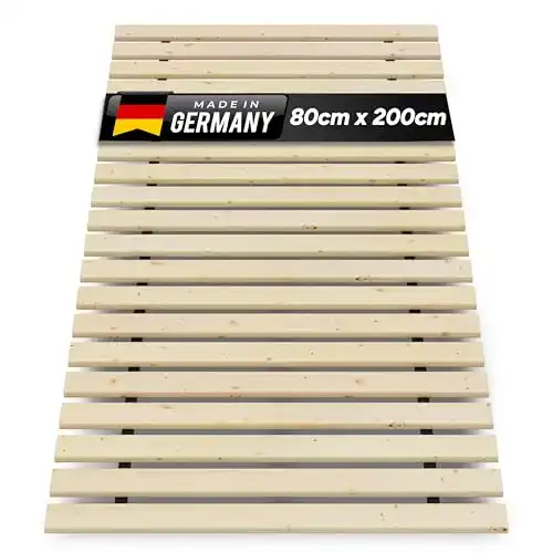 Rollrost 90×200 cm von Tuga – Holztech Lattenrost aus Fichte
