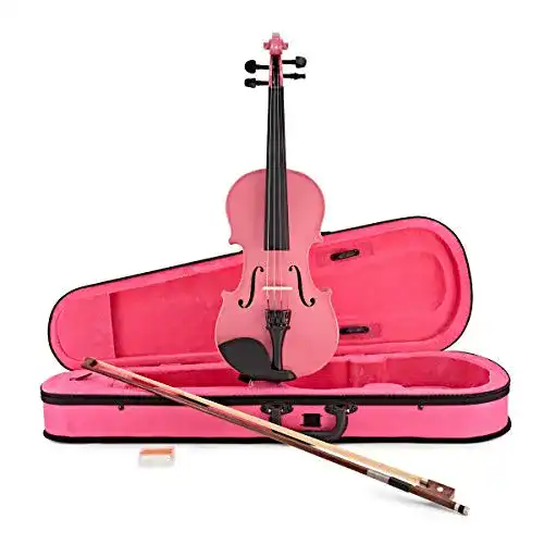 Gear4Music Student Violine 1/2 Rosa für Anfänger