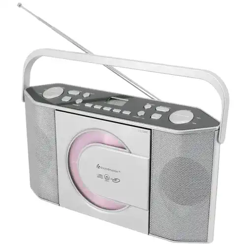 Soundmaster RCD1755SI tragbares Radio mit CD-Player und MP3-Wiedergabe