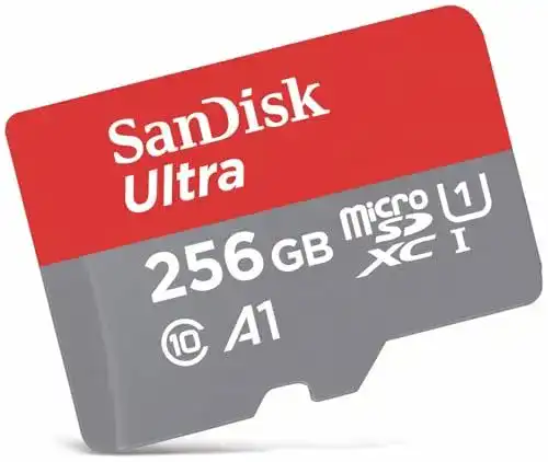 SanDisk Ultra 256 GB microSDXC Speicherkarte mit SD-Adapter