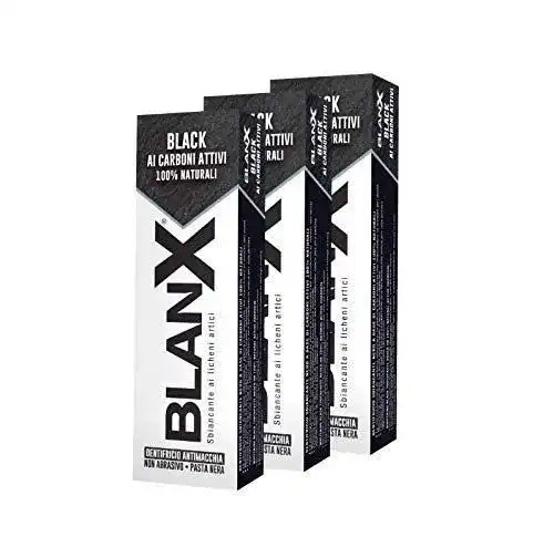 BlanX Classic Black Zahnpasta mit Aktivkohle für weiße Zähne