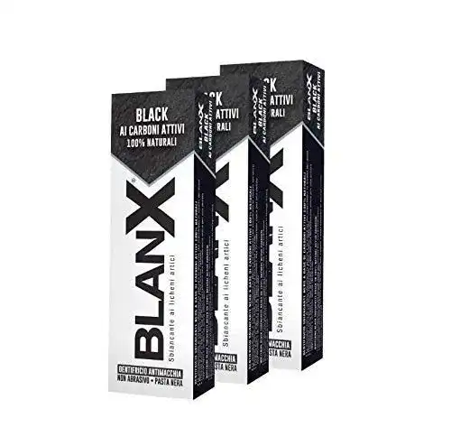 BlanX Classic Black Zahnpasta mit Aktivkohle für weiße Zähne