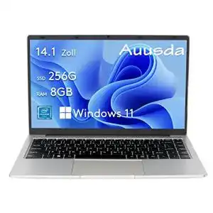 Auusda 14 Zoll Notebook mit 8GB RAM und 256GB SSD