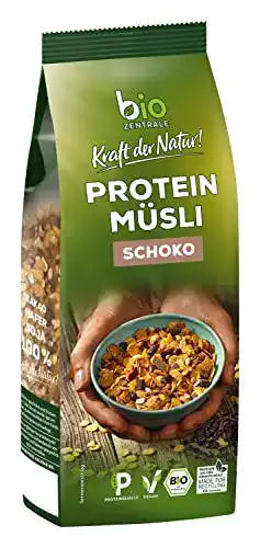 Protein Müsli Biozentrale Schoko, 375 g veganes Bio-Müsli