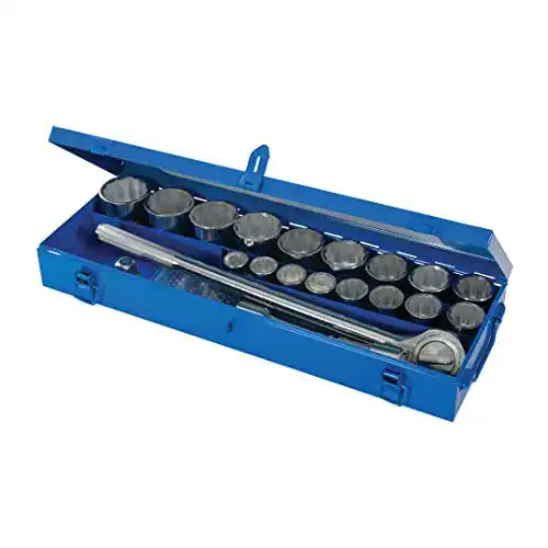 Steckschlüsselsatz 3/4 Zoll Silverline – 21-teilig mit Griffstücken