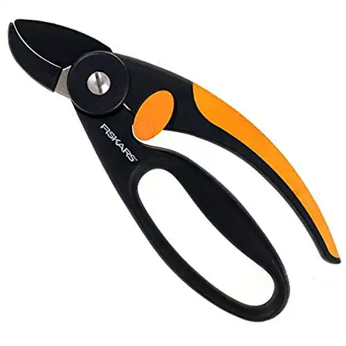 Fiskars Gartenschere Amboss für trockene Zweige und Äste bis 2 cm