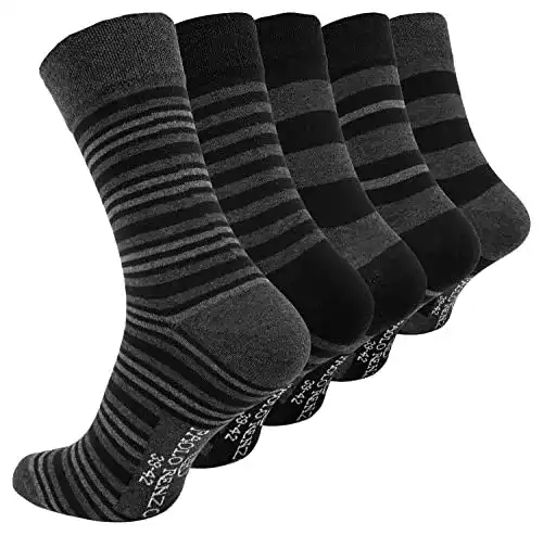 Herrensocken Paolo Renzo Business-Socken gemustert im 5er Pack