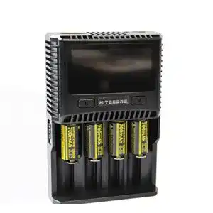 Nitecore SC4 Ladegerät für Li-Ion und NiMH Akkus mit 4 Schacht Design
