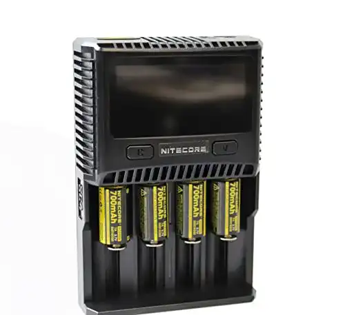Nitecore SC4 Ladegerät für Li-Ion und NiMH Akkus mit 4 Schacht Design