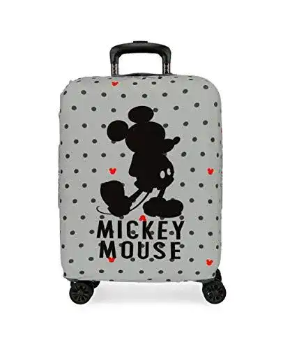 Kofferschutzhülle mit Mickey Design für 20-Zoll Koffer in Grau