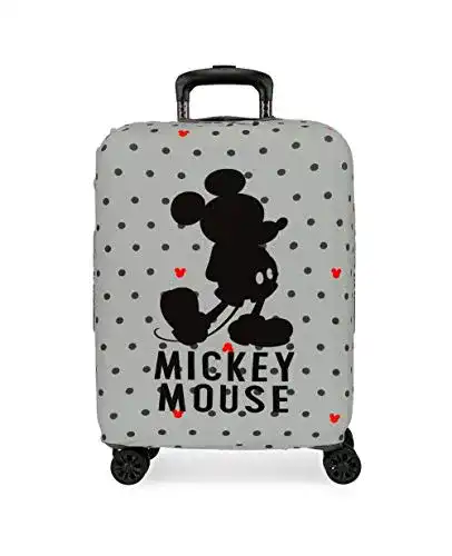Kofferschutzhülle mit Mickey Design für 20-Zoll Koffer in Grau