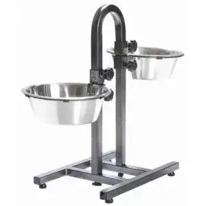 Hundenapf höhenverstellbar Trixie 2497 mit Edelstahl Näpfen