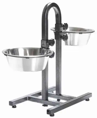 Hundenapf höhenverstellbar Trixie 2497 mit Edelstahl Näpfen