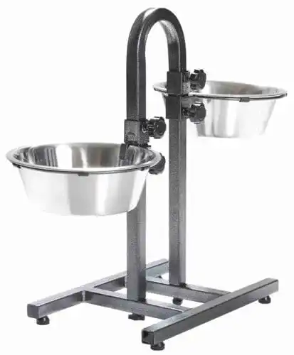 Hundenapf höhenverstellbar Trixie 2497 mit Edelstahl Näpfen
