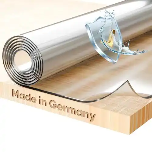 Tischfolie Beaux Glasklar 2 mm mit abgeschrägten Kanten