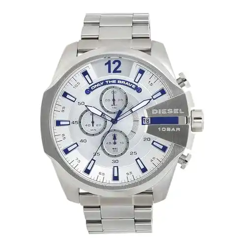 Chronograph Diesel Herrenuhr Mega Chief mit Quarzwerk und 59 mm Durchmesser