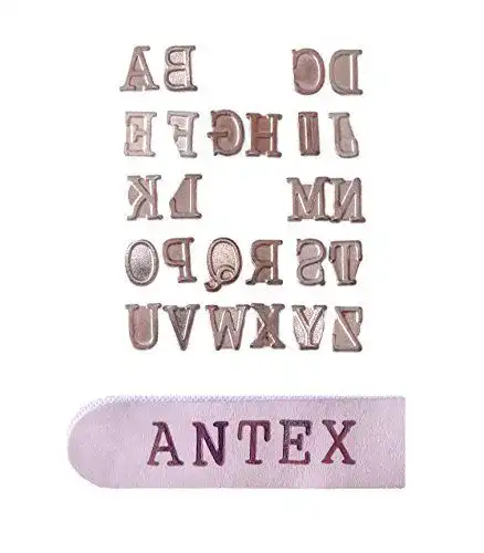 Brennstempel Antex R8Q0L030 für Brandmalerei mit Buchstaben A-Z