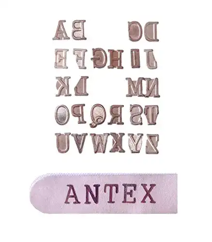 Brennstempel Antex R8Q0L030 für Brandmalerei mit Buchstaben A-Z