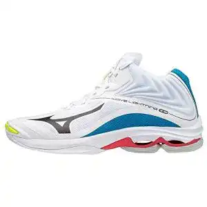 Volleyballschuh für Damen Mizuno Lightning Z6 Mid in Weiß/Schwarz/Divablau