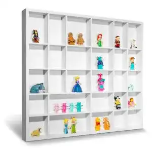 Setzkasten Creative Deco Weiße Holz Sammelbox mit 28 Fächern